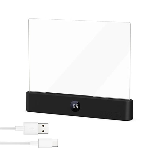 LED Flat Panel Book Light with Timer Night Vision Reading Lamp Dimmable Eye Protect Student Book Light Rechargeable Indoor